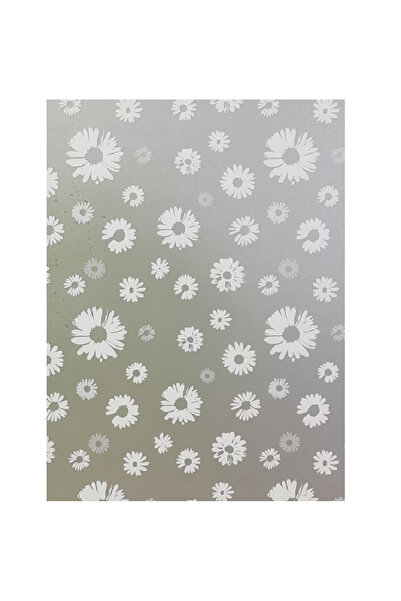 MaffStuff Folie Autoadezivă Electrostatică Geamuri 60x200 cm, Model Flori, In...