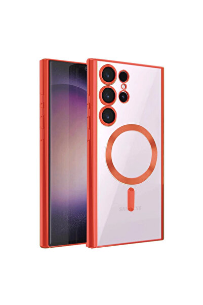 eco port غطاء حماية سامسونج جالاكسي S25 الترا كروس مغناطيسي - أحمر