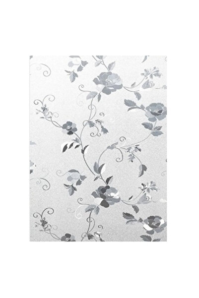 MaffStuff Folie Autoadezivă Electrostatică Geamuri 60x200 cm, Model Floral El...