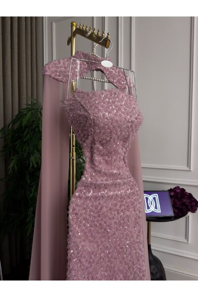 drfan Embroidered evening dress