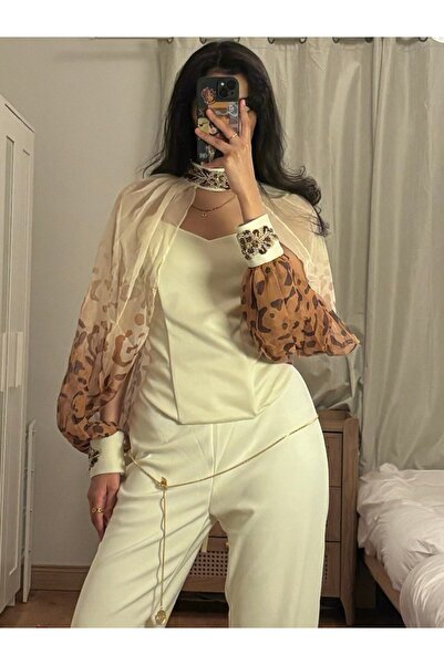 SELSAL Embroidered pants and blouse set