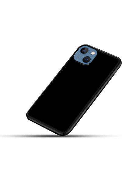 Generic Abstract Protective Case with Soft Black Sides for Apple iPhone 13 - Black (Color001)