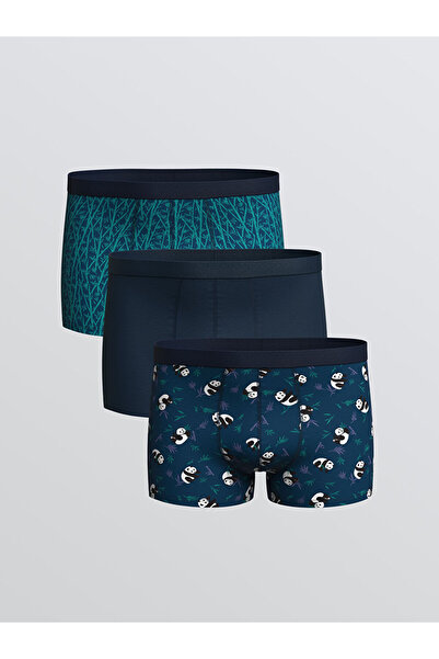 LC Waikiki Boxeri bărbați din bumbac elastic, croială standard, pachet de 3