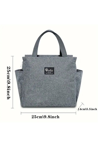 MaffStuff Insulated Food & Beverage Bag 25x25x14 cm, Grey, Cold Transport