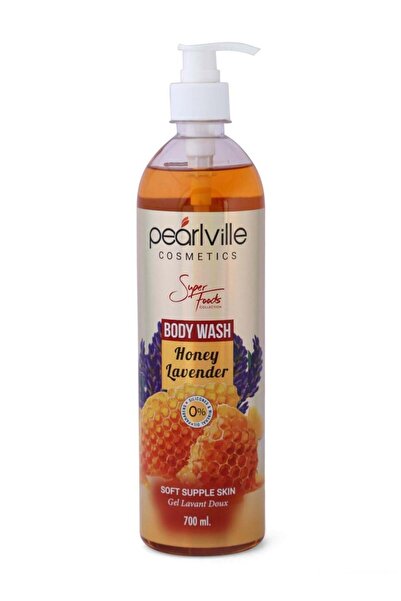 Pearlville غسول الجسم سوبر فودز بالعسل واللافندر - 700 مل