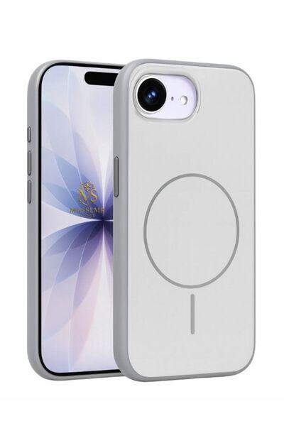 Massemr Apple iPhone 16E Compatible Magsafe Supported Transparent Shock Absorbing Premium Protective Phone Case