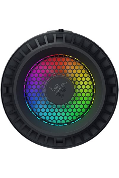 RAZER Chroma Mobile Cooler - Universal Clamp, 7-Blade Fan, 12 RGB LEDs, USB-C, Black