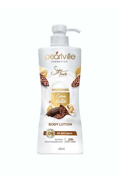 Pearlville لوشن الجسم المنعش بزبدة الكاكاو المغذية - 650 مل