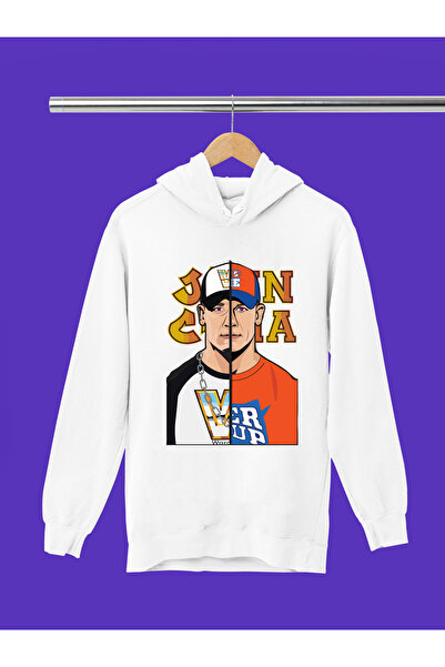 MAGORS سويت شيرت جون سينا WWE مطبوع 100% قطن ذو ملمس ناعم وياقة دائرية للشباب