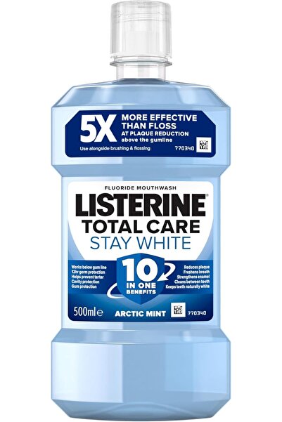 Listerine Stay White 500 ml – Tartar ve Leke Karşıtı Ağız Gargarası, Ağız Bak...