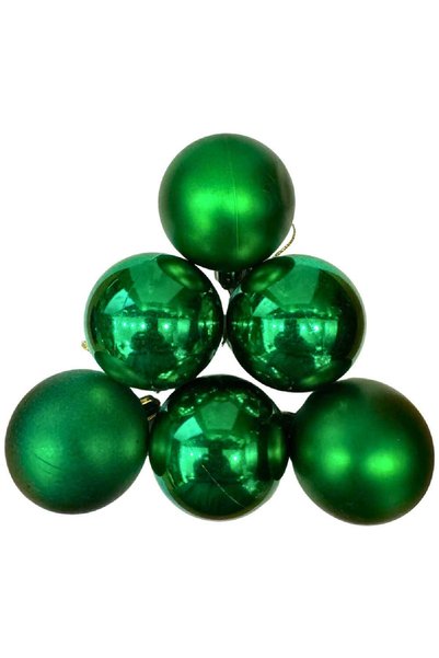 BKMC PARTY 6 Pieces Cute Ball Christmas Tree Ornament 6 cm