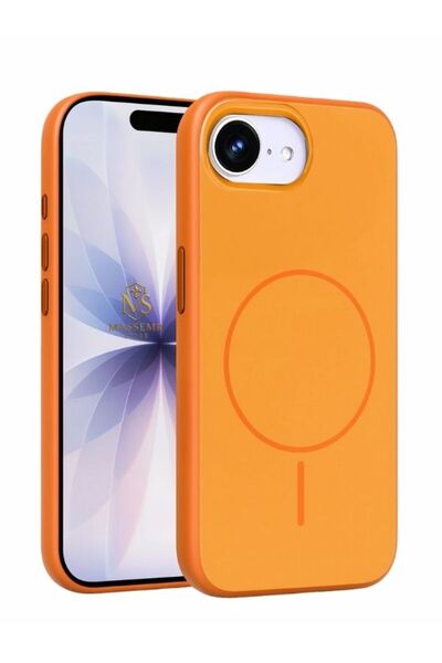 Massemr Apple iPhone 16E Compatible Magsafe Supported Transparent Shock Absorbing Premium Protective Phone Case