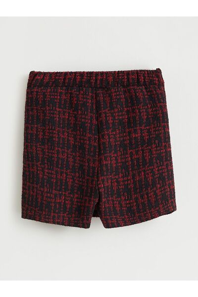 LC Waikiki Lcw Kids Plaid Patterned Girls' Shorts Skirt and Pantyhose