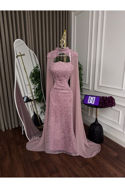 drfan Embroidered evening dress