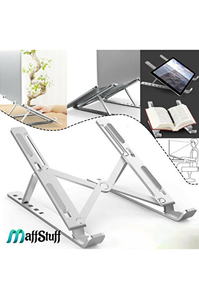 MaffStuff MaffStuff® Aluminum Laptop Stand, Portable, Foldable, 6 Level Adjustable