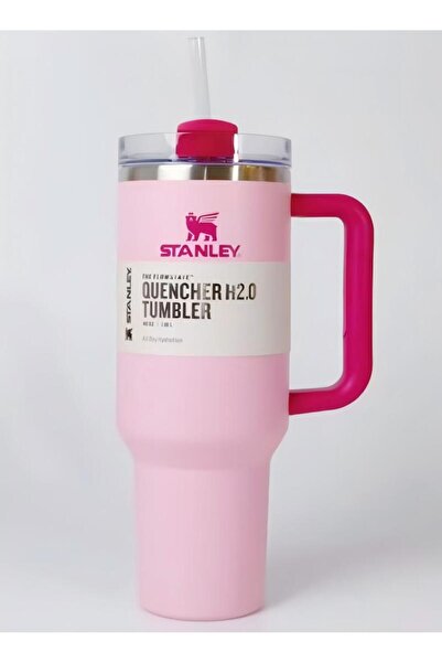 Stanley Quencher H2.0 FlowState Stainless Steel Vacuum Insulated Tumbler 1.18L Cherry Blossom Pink