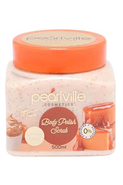 Pearlville مقشر الجسم سوبر فودز بالكراميل والقهوة - 500 مل