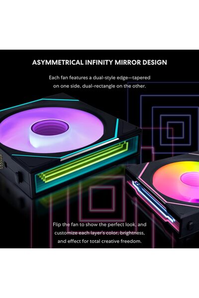 Lian Li UNI SL Infinity Wireless 120mm Fan - Triple Reverse Blade, ARGB, Controller