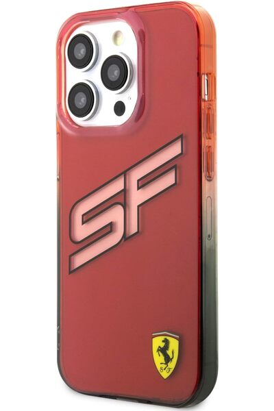 CG Mobile Ferrari Case for iPhone 15 Pro (6.1) — SF Initials, Scratch & Shock Resistant