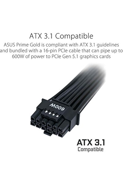 ASUS Prime 850W Gold ATX Power Supply (PCIe 5.0)