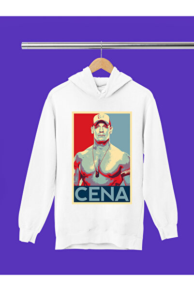 MAGORS Hanorac pentru tineri JOHN CENA WWE IMPRIMAT, bumbac 100% bucăți, textura moale, cu gât crew