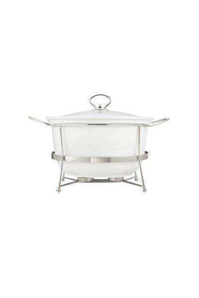 ABAREEK A ceramic food warmer for buffets, used to keep food warm during parties and events.