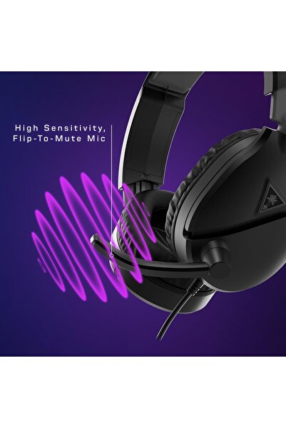 Turtle Beach Recon 70 Multi-Platform Wired Gaming Headset with Flip-to-Mute Mic (Black)