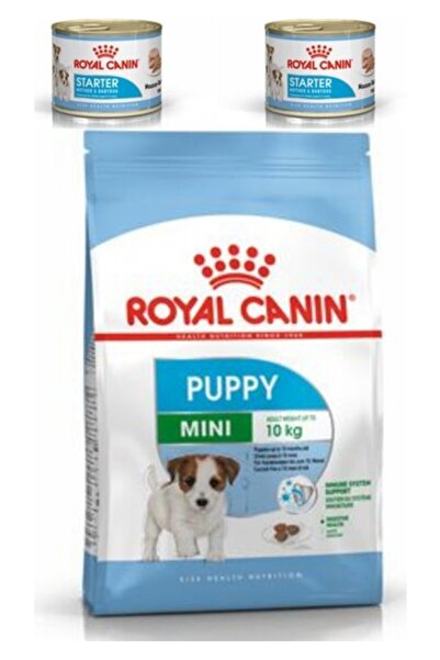 Royal Canin M.puppy Yavru Köpek Maması – 4 KG,2X195G R. Canin Starter Mousse ...