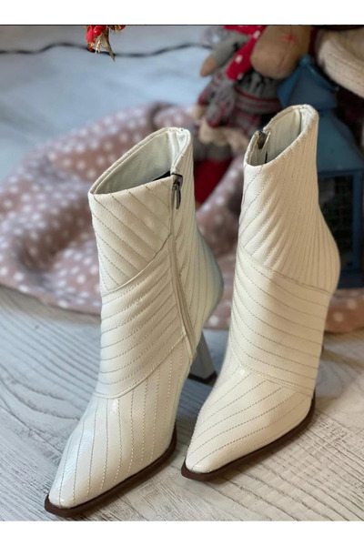 apelles Παπούτσια Kontes λουστρίνι με φερμουάρ στο πλάι με λεπτό τακούνι κοντές μπότες Ύψος τακουνιού 9,5 cm