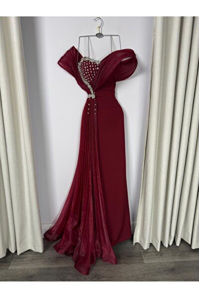 BTROON Evening dress with a broken hem