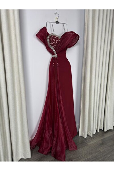 BTROON Evening dress with a broken hem