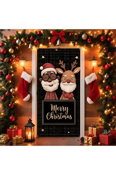 PROMISEBACKDROP2 190X75Cm Elastic Door Decoration, Fabric Door Dressing, Chri...