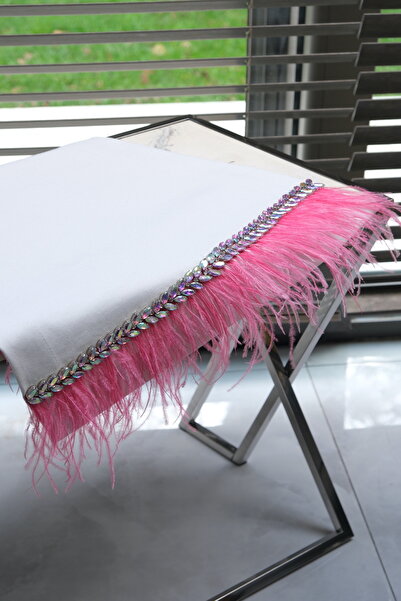 Leoinart Tüylü Taşlı - Beyaz Runner