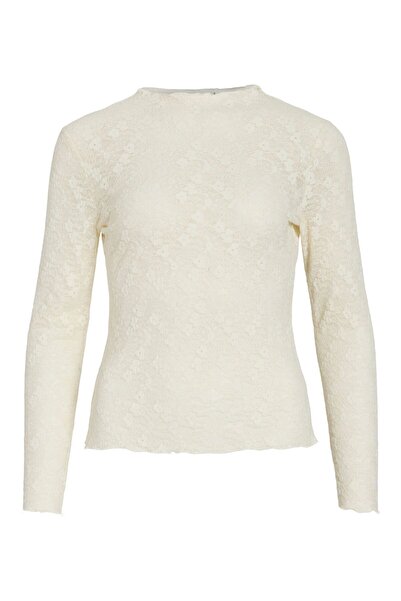 VILA Oberteil mit langen Ärmeln VIFAY Stehkragen