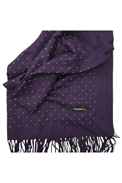 by Alexandra Vacarusi Women's shawl autumn winter model with applied stones