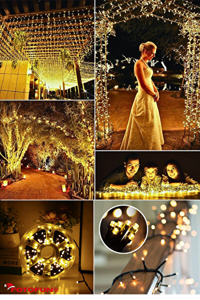 Generic Linear light installation, Outdoor/Indoor, 8 Christmas light effects, 100 M, Warm White