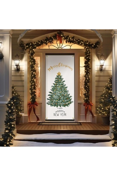 PROMISEBACKDROP2 190X75Cm Elastic Door Decoration, Fabric Door Dressing, Chri...