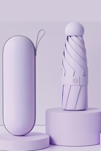 Elioure Mor taşmalı, şık ve pratik taşma çantalı şemsiye, renkli ve kullanışl...