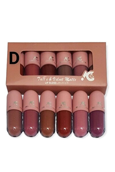 AMYTIS GARDEN مجموعة من 6 أحمر شفاه يدوم طويلاً بألوان متعددة