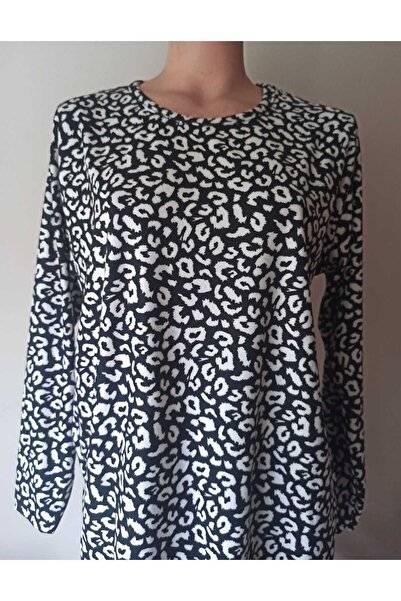 Noname Balanne Autumn Winter Season Suede Mother Combed Cotton Crew Neck Slit...