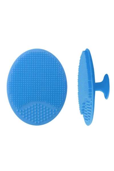 SUPER TRENDS Set of 2 Soft Silicone Baby Brushes for Removing Crusts Hypoallergenic Milk Pink Blue