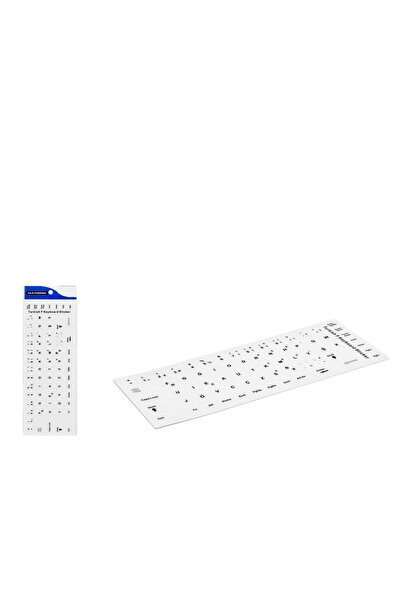 asell store Klavye Stıcker Tuş Takımı Türkçe F Beyaz (Büyük) HDX8254B