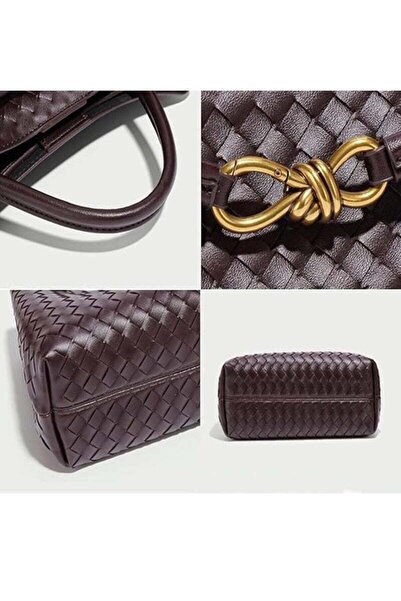 Generic Woven Hobo Bags for Women Fashion Leather Woven Tote Shoulder Bag Purses Tote Handbag