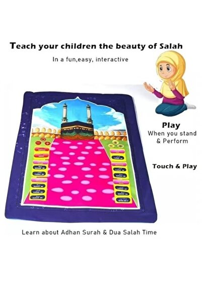 Primo Plus Rugs to teach prayer to children Educational prayer rug for children (10 languages)