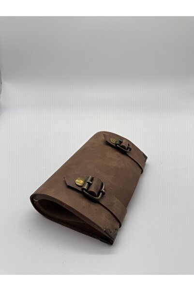 LAYDA 100% Genuine Leather Vintage Notebook Light Brown