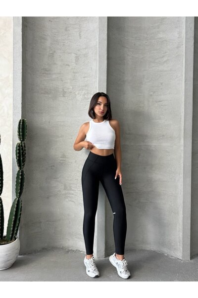 fiolin Extra efect modelator talie înaltă Leggings sport - Detaliu de cusătură strânsă