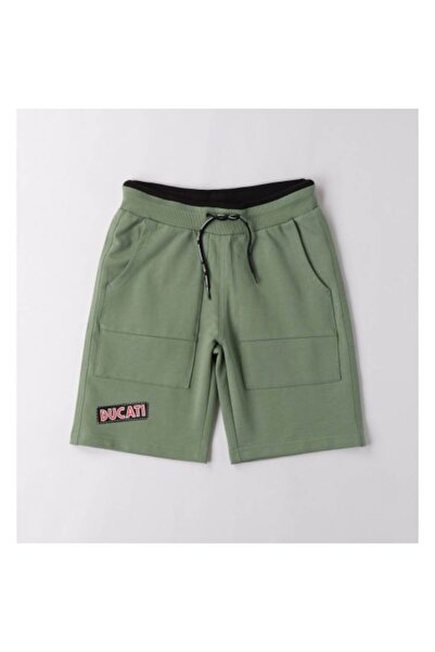 Ducati - Boys' shorts, adjustable waist and pockets, Green, 104 cm