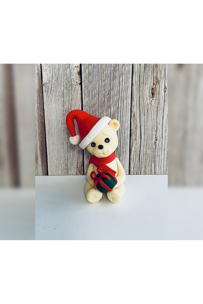 FigurinArt Sugar paste cake figurine - Santa Claus - Handmade