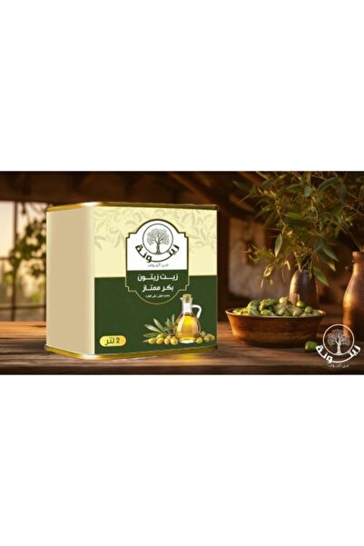 Al Jouf زيت زيتون مباركة بكر ممتاز (خام) 2 لتر عضوي - الموسم الجديد