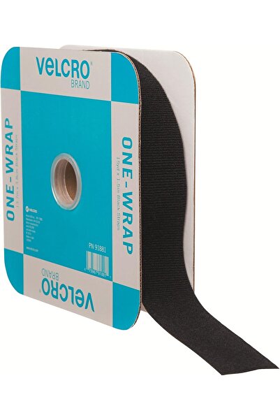 VELCRO Brand One-Wrap Cable Ties - Reusable Cable Organizers - Cut-to-Length Roll, 45ft x 1 1/2in, B